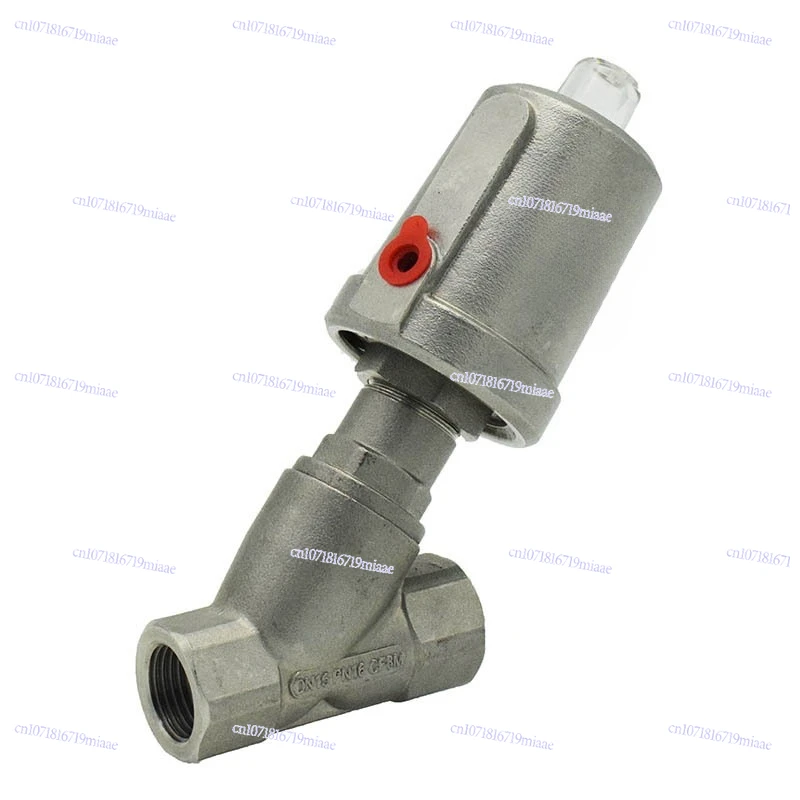 DN15 to DN65 Single Action Double Action Stainless Steel SS316 Material Steam Angle Seat Valve Pneumatic Valve