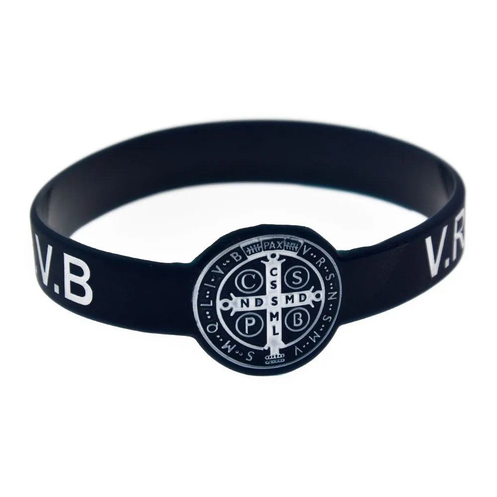 1 PC Jesus Bracelets CSPB CSSML NDSMD Silicone Wristband Women Men Jewelry Gifts Christian Religious Bangle Adult Size