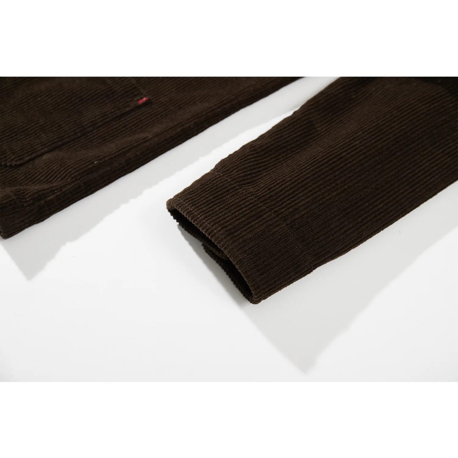 Französisch Retro Werkzeug Jacke Männer Schwere Cord Vintage Revers Multi Taschen Workwear Jacke Winter Feste Beiläufige Strickjacke Mantel Top – Detail 9