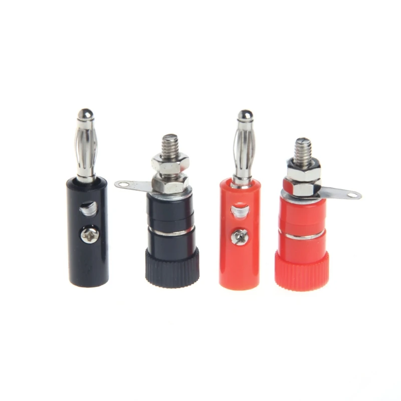 573A 10 Đôi Đen Đỏ 4Mm Liên Kết Bài Loa Nhà Chuối Cắm Ổ Cắm Con