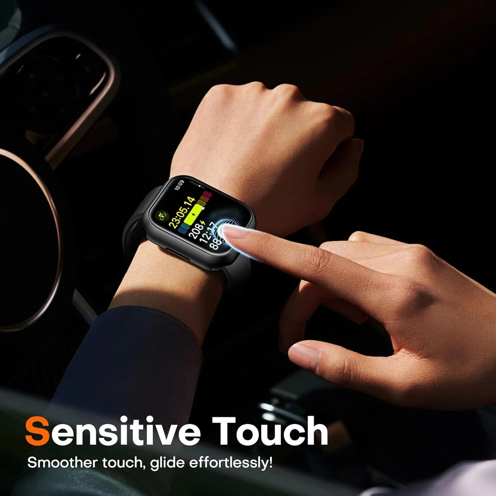 Vetro + copertura per custodia Apple Watch 10 9 8 7 6 SE 5 Accessori iWatch Protezione schermo serie iWatch 46mm 44mm 40mm 41 45mm 38 42mm