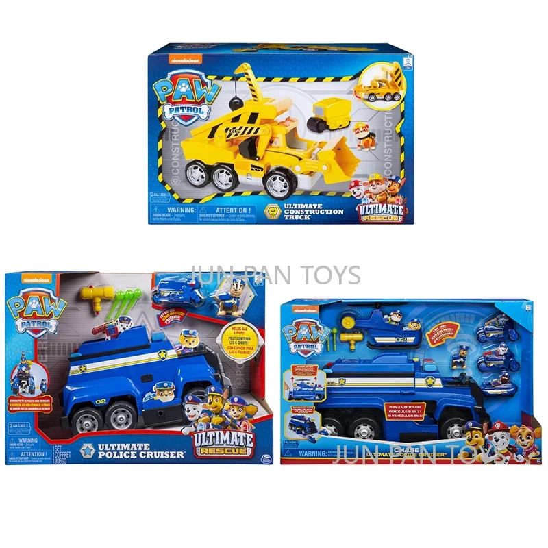 Paw Patrol Chase Ultimate Police Rescue Cruiser Construction Truck Toy Vehicle with Lights and Sounds for Kids Gift Age 3 and Up