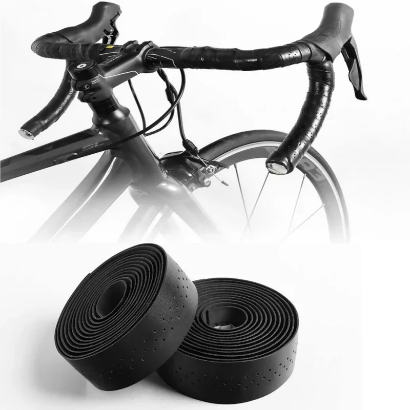 Handlebar Tape EVA Bar Tape High Tenacity Adhesive Bar Tape Bike Handle Shock Absorbing With Hole for Road Bike