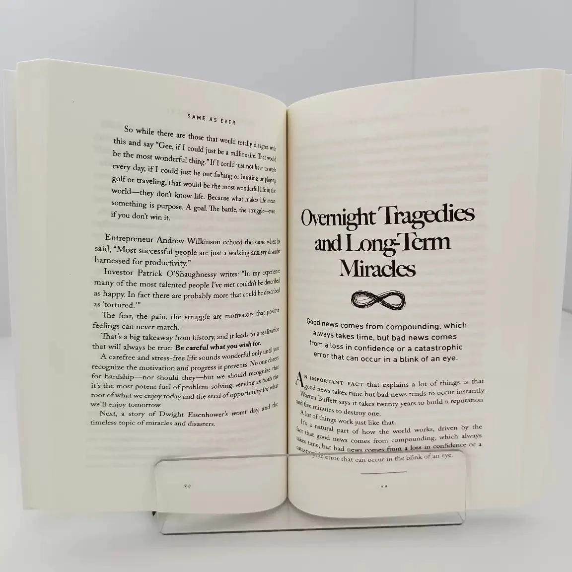 Same as Ever: A Guide to What Never Changes by Morgan Housel Personal Finance Book