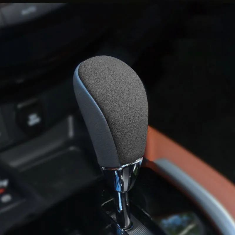 Suede Car Gear Shift Knob Cover Protector Interior Accessories Auto Trim For Nissan X-TRAIL 2014-2020 Terra 2018-2020 view 2