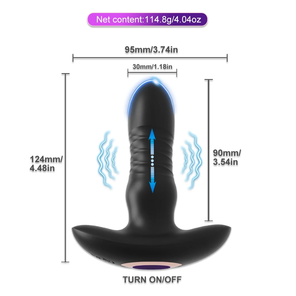 Telescopic Vibrating Butt Plug Anal Vibrator APP Wireless Remote Sex Toys for Women Anal Dildo Prostate Massager Men Buttplug image 6