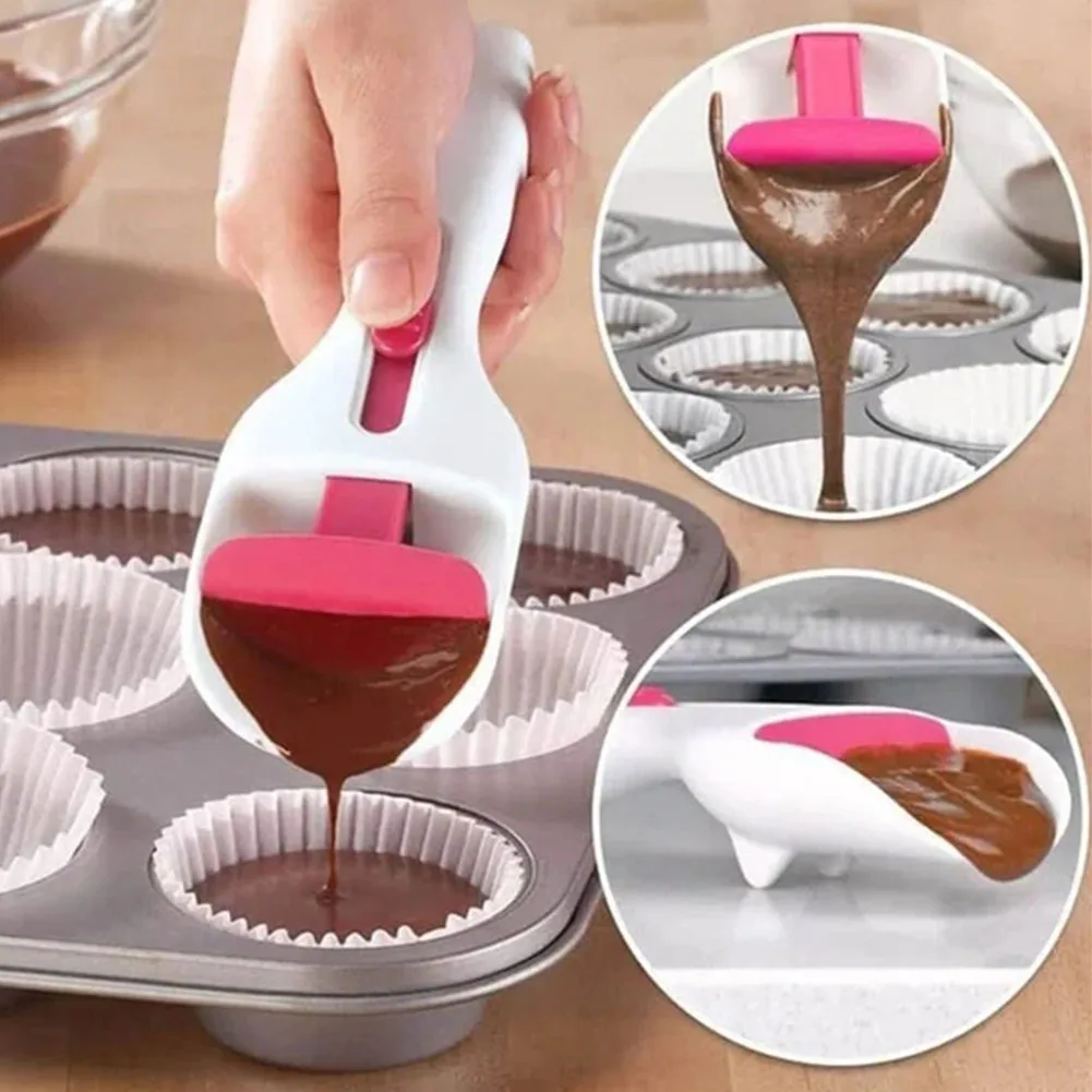 Cake Batter Dispenser Scoop Manual Distribution Scoop For Cupcake Muffins