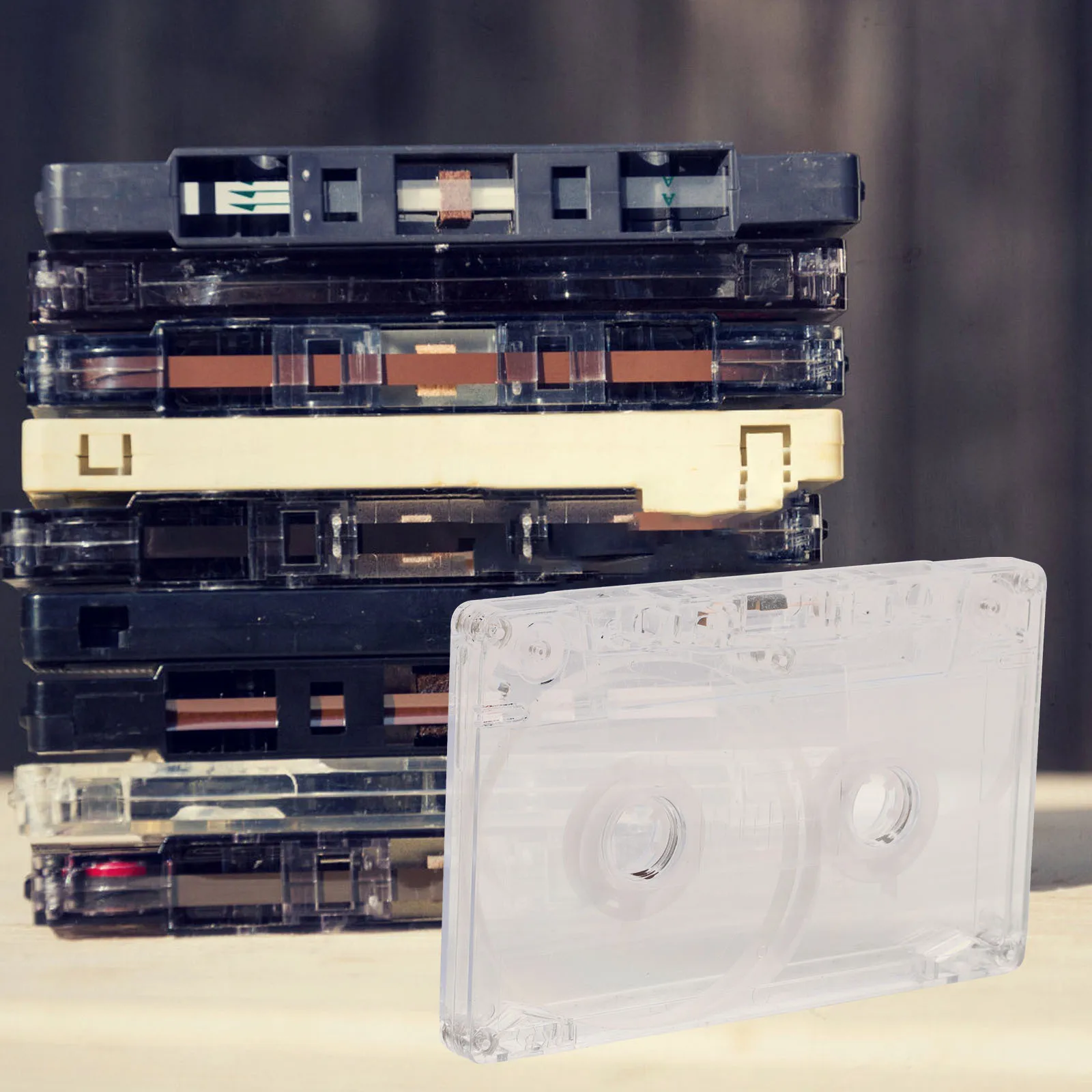 

6Pcs Blank Cassette Tape Decorative Vintage Style Empty Cassette DIY Handcraft Home Decoration Blank Cassettes