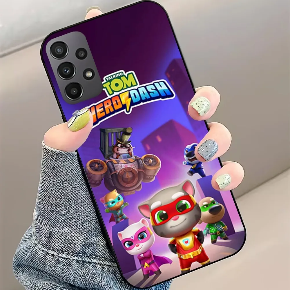 Talking Tom Hero Dash Game Phone Case For Samsung Galaxy S22 S23 S24 S30 Note 20 10 Plus Lite FE ULTRA Shell