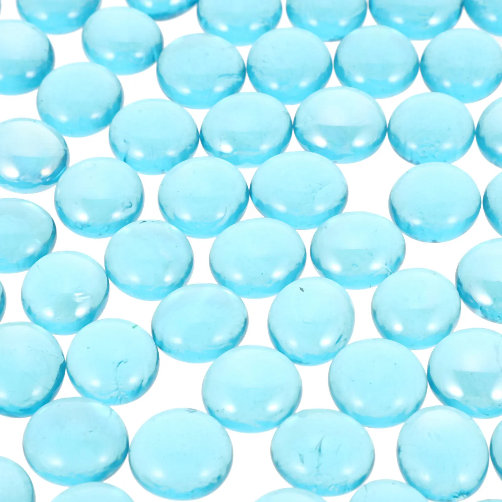 1 Bag Fire Pit Glass Beads Stylish Clear Glass Stone Fish Tank Landscaping Decor DIY Craft Gravel Fire Pit Rocks Aquarium Stone