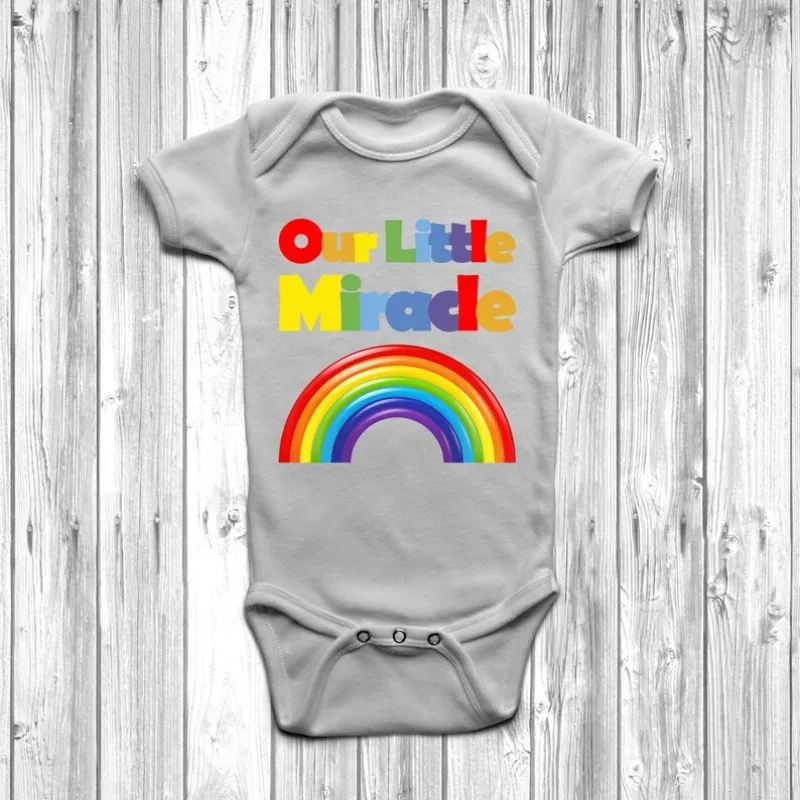 Notre petit miracle grandir Body gilet mignon présent cadeau bébé Body Ivf maman à être