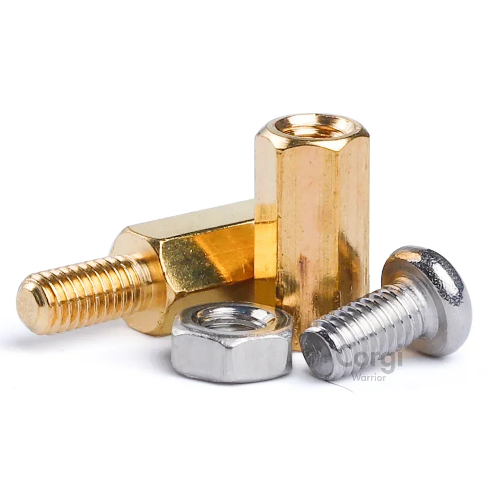 M2 M2.5 M3 M4 48 to 320 Brass Standoff Assortment Kit Hex Column Spacer Screw Motherboard Standoffs DIY PCB Board Thread Pillar