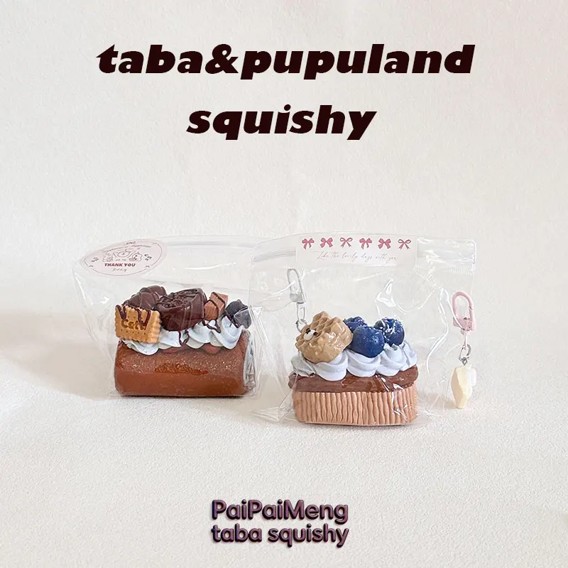 

New 2in1 Limited Value Afternoon Tea Cake Squishy Handmade Exclusive Food Grade Safe Soft Realistic Cute Relieve Stress Gift Toy