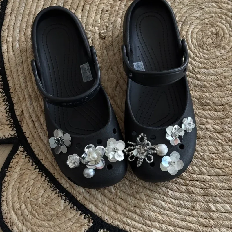 Original Shoe Charms Set Women Retro Ballet Shoes corc charms pack fashion Flowing Ballet Shoe decorations DIY Shoe Accessories image 2