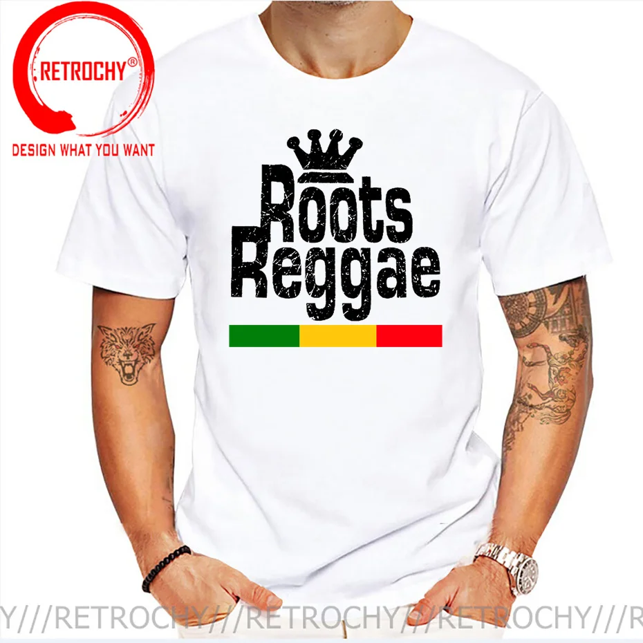 Harajuku T Shirt Summer Brand Tshirt Roots Reggae T-Shirt Jah Rasta Rock Irie Freedom Ska Rocksteady Dancehall Weed Tee Shirt