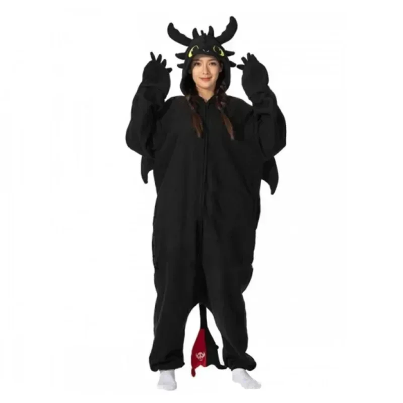 Kigurumi Onesie Pajamas Cartoon Toothless Dragon Jumpsuit Women Men Creative How To Train Your Dragon Pajama Cosplay Costumes