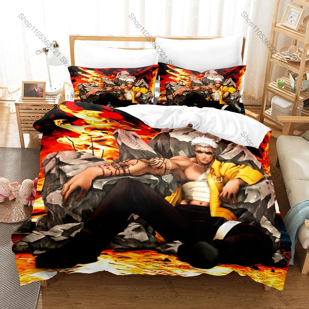 Cool Classic Dark Fantasy Anime Fullmetal Alchemist Full Printed 3PCS Bedding Duvet Cover + 2 Pillowcases Teen Dorm Home Decorat