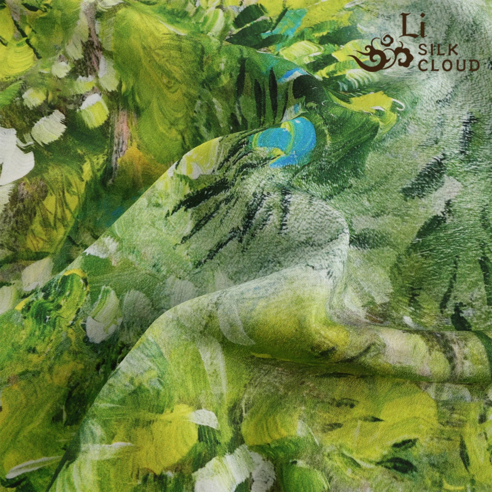 LI SILK CLOUD Robe Xiangyunsha Style bohème - Tissu en pure soie, drapé luxueusement lisse et fluide