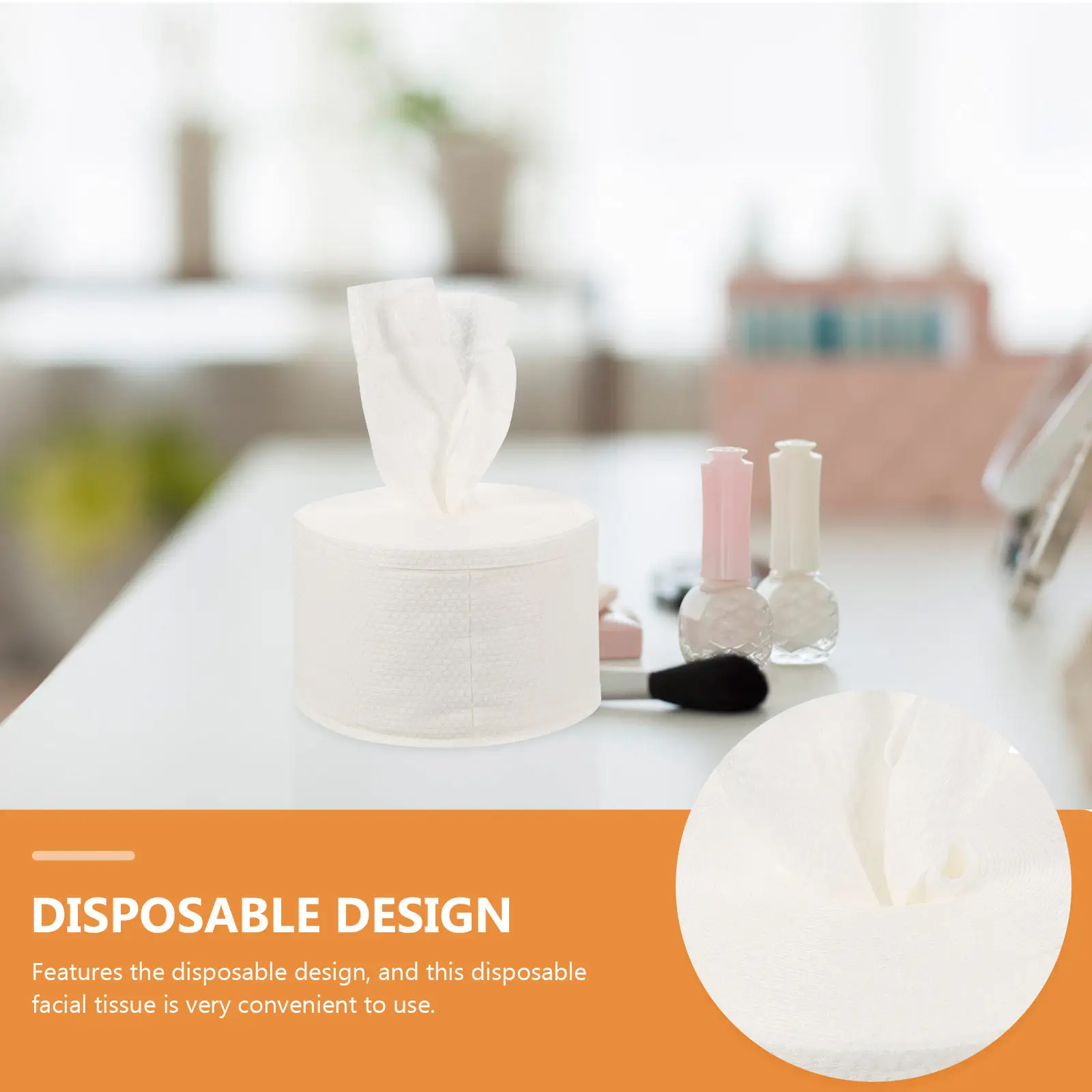 1 Roll Disposable Face Washcloths Non Woven Facial Towels for Cleansing Skin Care Face Towel in Bulk view 6