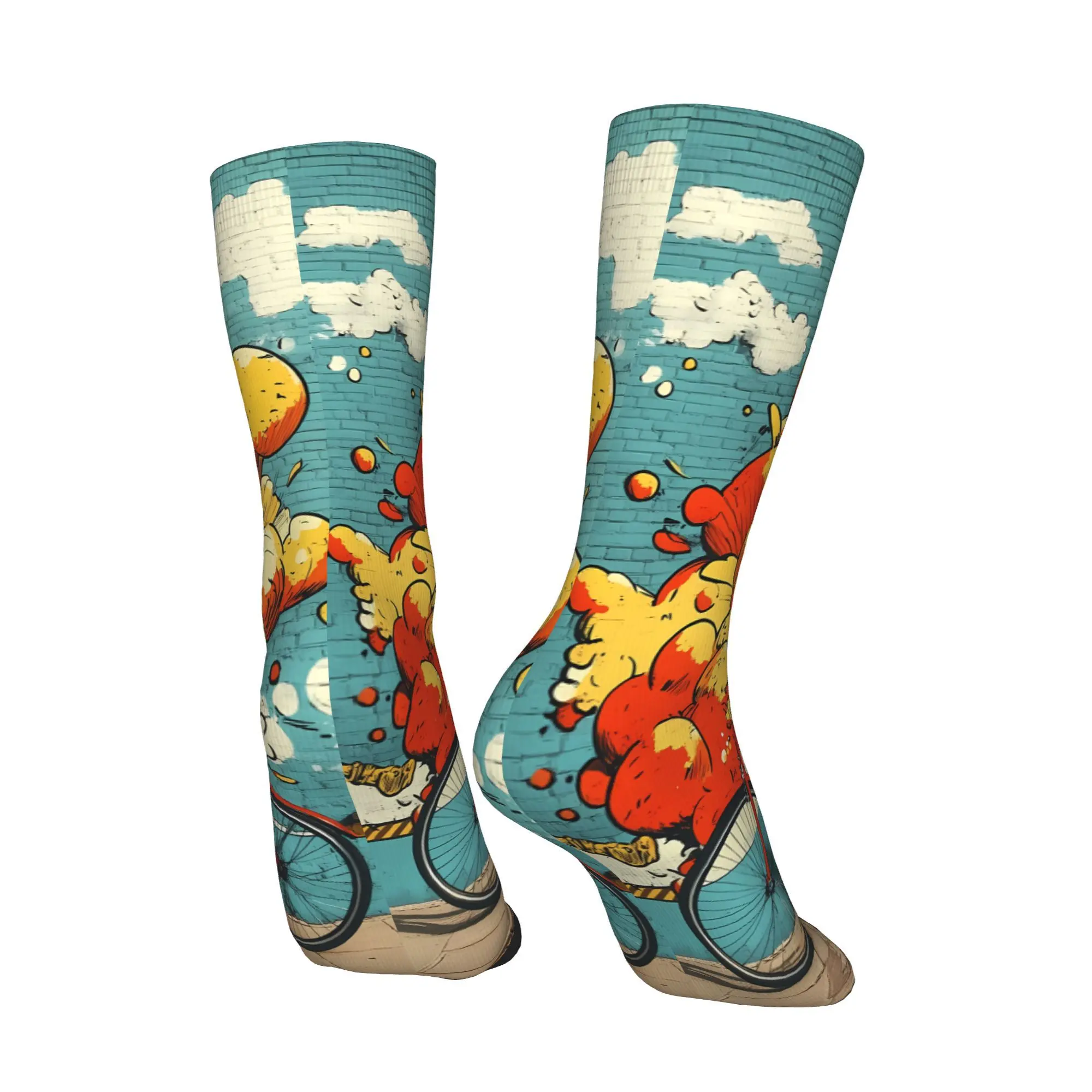 Whacky Meia Estampada Homem Poliéster