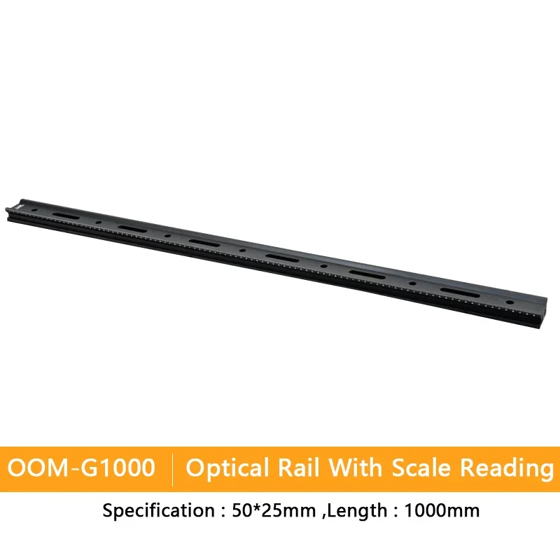 OOM-G1000  Length 1000mm Optical Rail Slide Stage Precision Tuning Optical Experiment Equipment 2D Pole Base Accessories