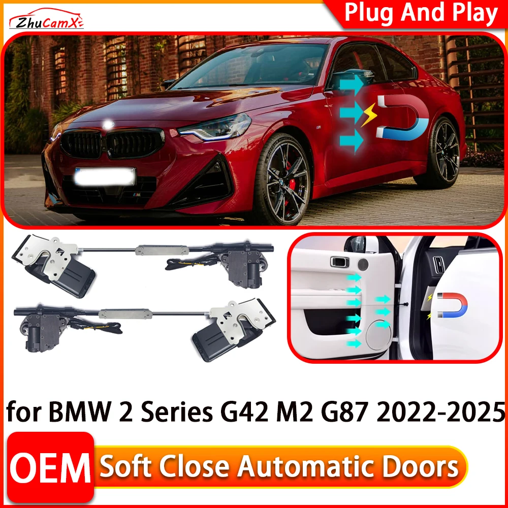 

for BMW 2 Series G42 M2 G87 2022-2025 Car Automatic Electric Soft Close Door Closer Power Closing Door Comfort Closing System