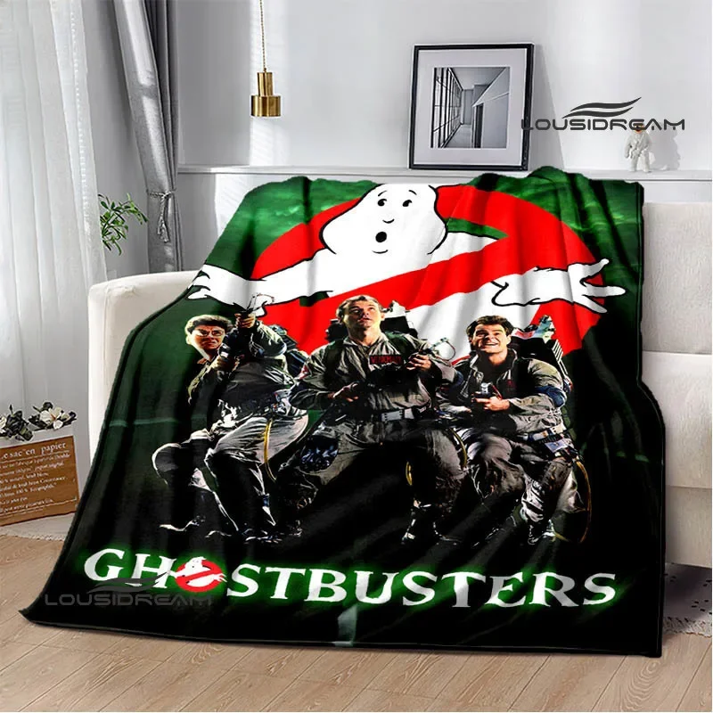 G-Ghostbusters Cartoon printed blanket Warm Flannel Blankets Soft and Comfortable Home Travel Blanket bed linings Birthday Gift