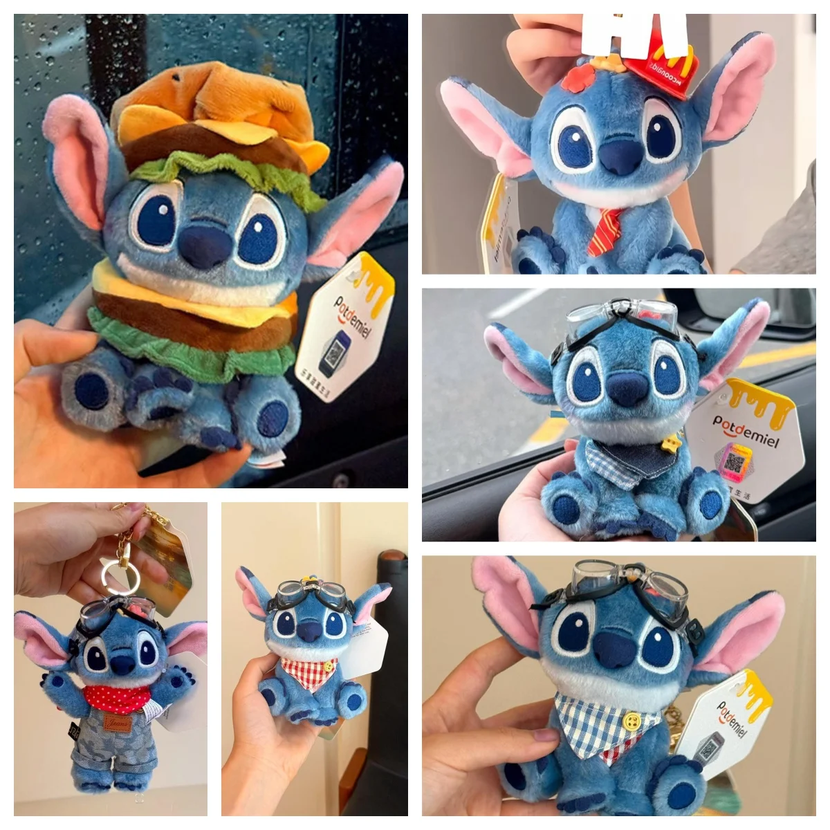 

Новая мультяшная плюшевая игрушка Стич, милый брелок-подвеска для сумки, аксессуар для ключей от машины, подарок для девочки на праздник или день рождения