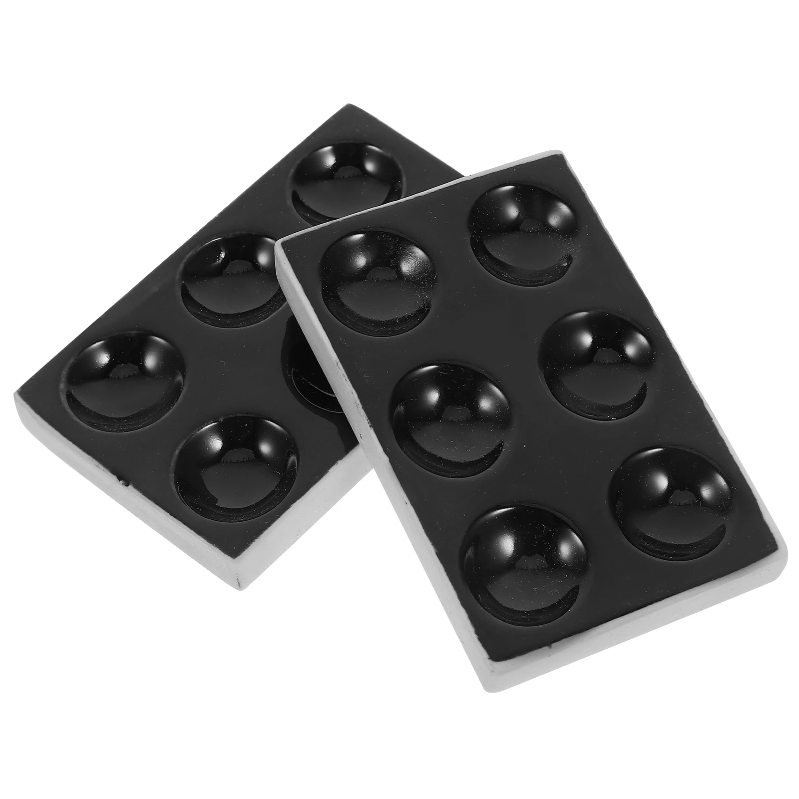 

2Pcs Porcelain Ceramic Spot Plates 6 Holes Durable Reaction Plate for Scientific Experiment Chemical Testing Laboratory