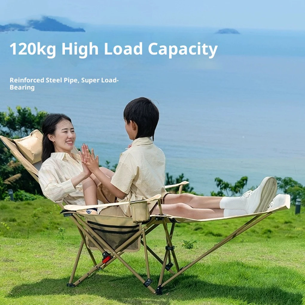 Reclining Camping Chair Lightweight Folding Camping Lounge Chair with Adjustable Backrest & Footrest for Beach Camping - AliExpress 18 3 Reclining Camping Chair Lightweight Folding Camping Lounge Chair with Adjustable Backrest & Footrest for Beach Camping - AliExpress 18 - Image 3