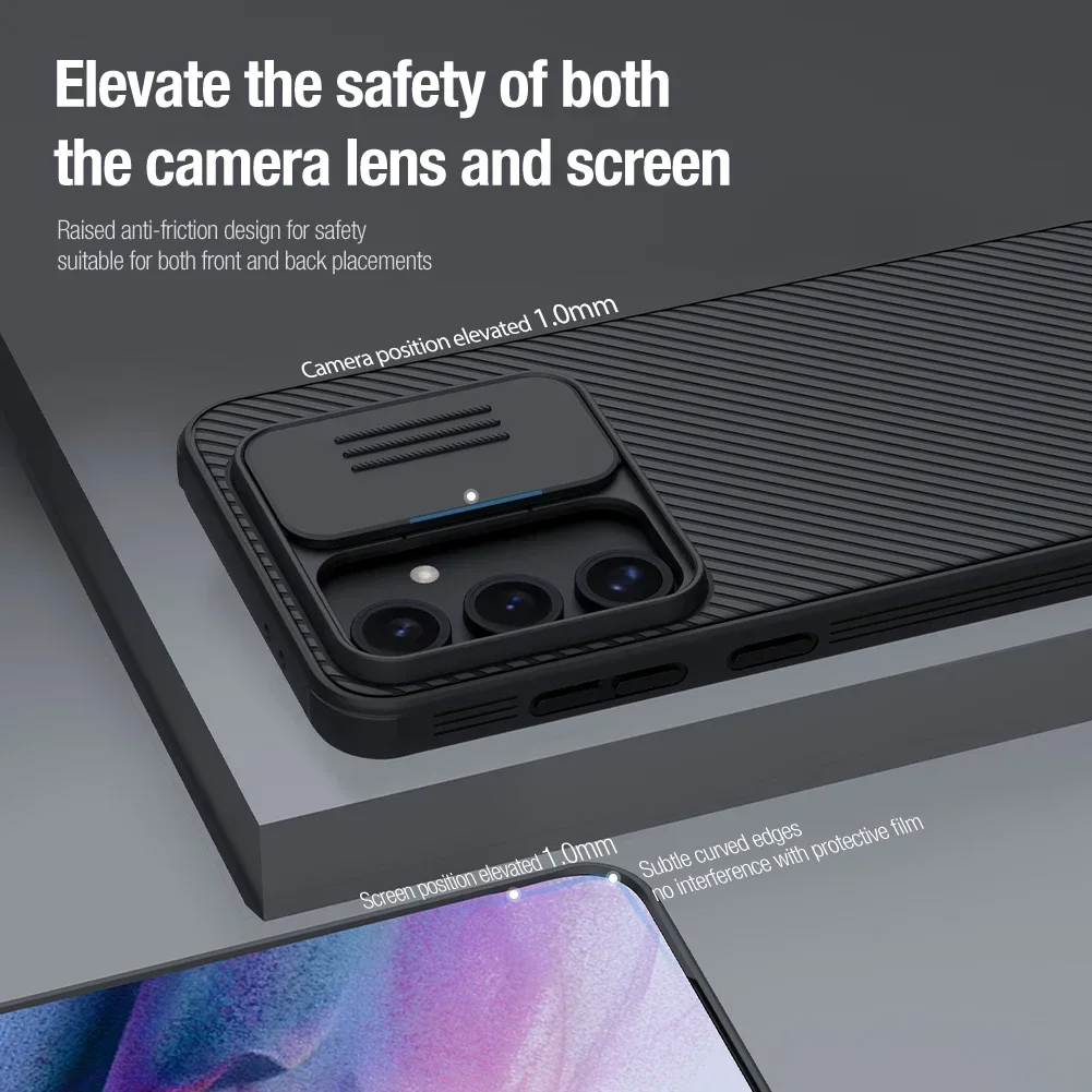 

Nillkin For Samsung Galaxy S24 FE 5G Case Ultra-Thin Camshield Pro Slide Camera Protection Back Cover Privacy Lens Cases
