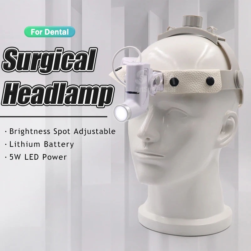 Dental Headlamp With 5W Headlight Focusing Light Point Loupe Binocular Loupes LED Light Medical only headlight