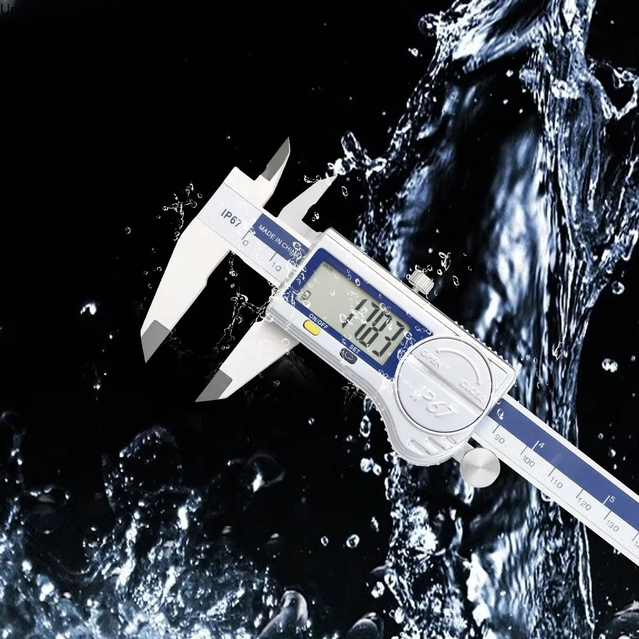 

IP67 Dust/Water Proof Electronic Vernier Caliper Digital Calipers 0-150/200/300mm Stainless Steel Caliper Tools