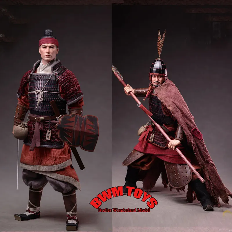متوفر KLG-R034 1/6 مقياس ذكر الجندي الصيني القديم يولين الفرسان سكين الباب الحرس 12 بوصة عمل الشكل دمية جمع #1