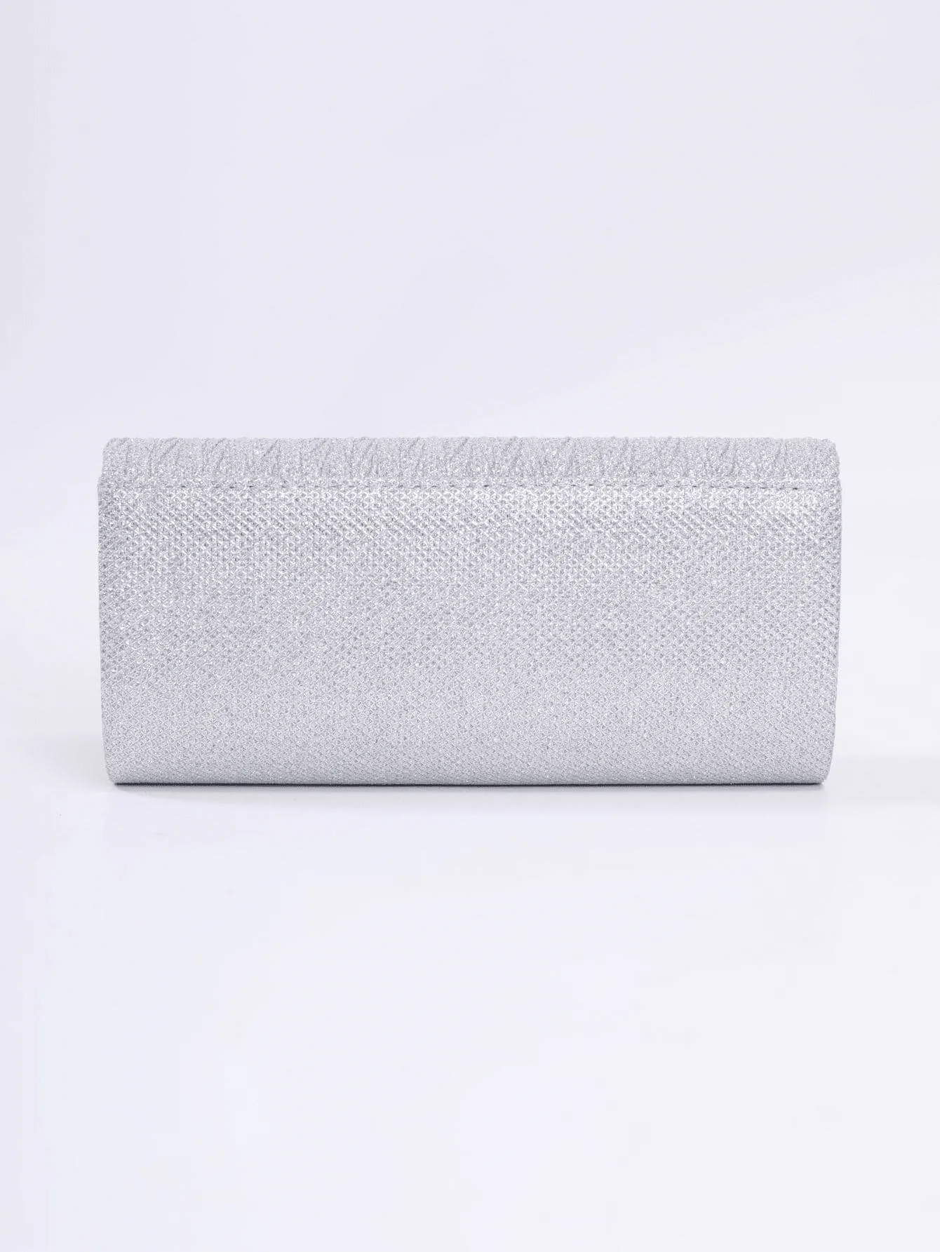 

Mini Sparkly Glitter Clutch Bag With Pleated Edge For Women Party Wedding Evening