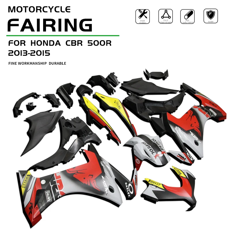 

CBR500R CBR500 R Fairings Kit For Honda CBR 500R 2013 2014 2015 Motorcycle Painted Bodywork Set ABS Injection Complete Frame 13