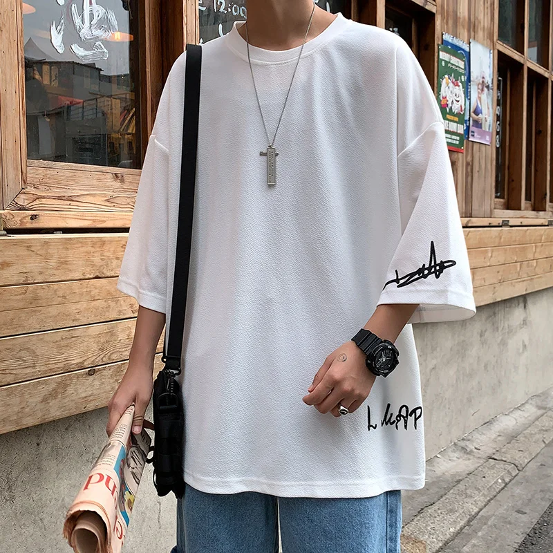 Short Sleeve Red White Black Red T Shirt For Men'S 2024 Summer Tshirt Top Tees Chinese Fashion Clothes OverSize 4XL 5XL O NECK