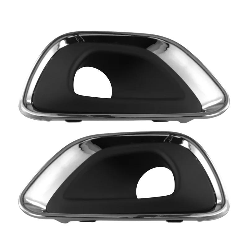 

L10A Car Front Fog Light Trim Frame Fog Lamp Bezels 68143078AB 68143079AB For Jeep Grand Cherokee 2014-2018