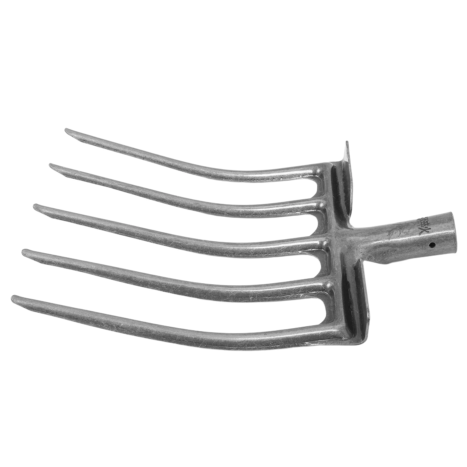 

Steel Agricultural Fork 4-Tooth Durable Design Loose Soil Plowing Tool Garden Rake Replacement Manure Scooper Horse Stall Forks