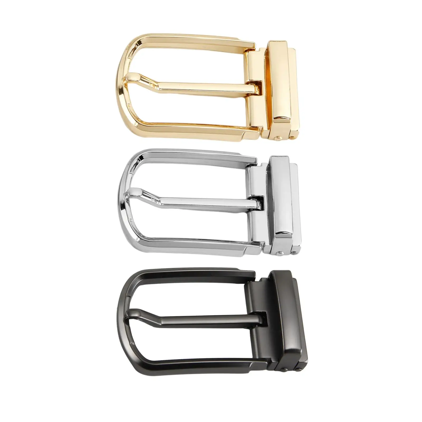 Gesper Sabuk Reversibel Pengganti dari Paduan Seng, Gesper Roller Satu Cabang untuk Celana Ulang Tahun, Jeans, Sabuk Gaun, Hadiah