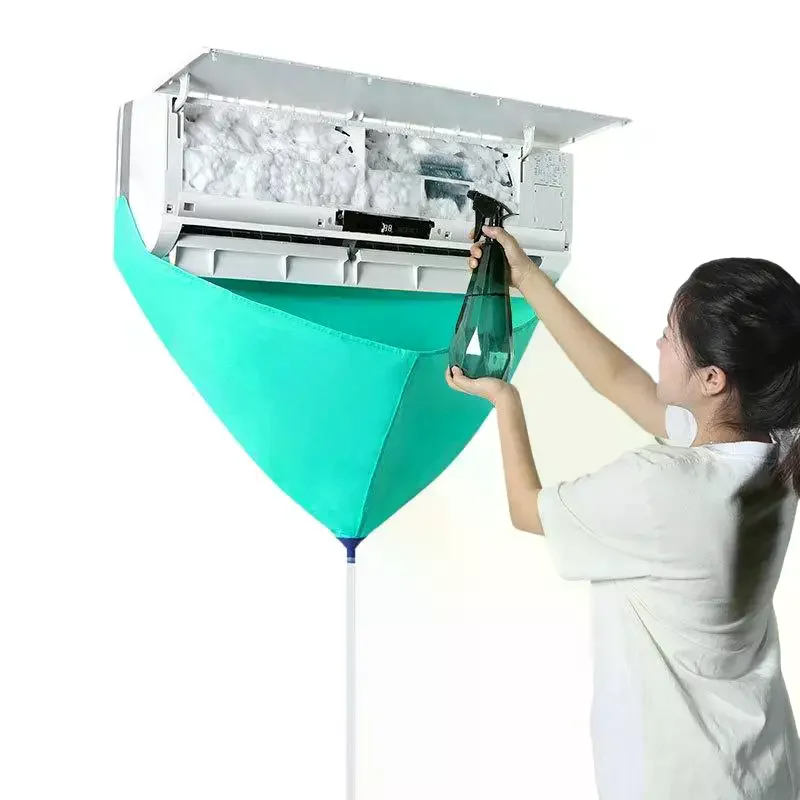 Leak-proof Air Conditioner Clean Cover Waterproof Drain Air Conditioner Cleaning Kit Thickened PVC Antimold With Drain Pipe
