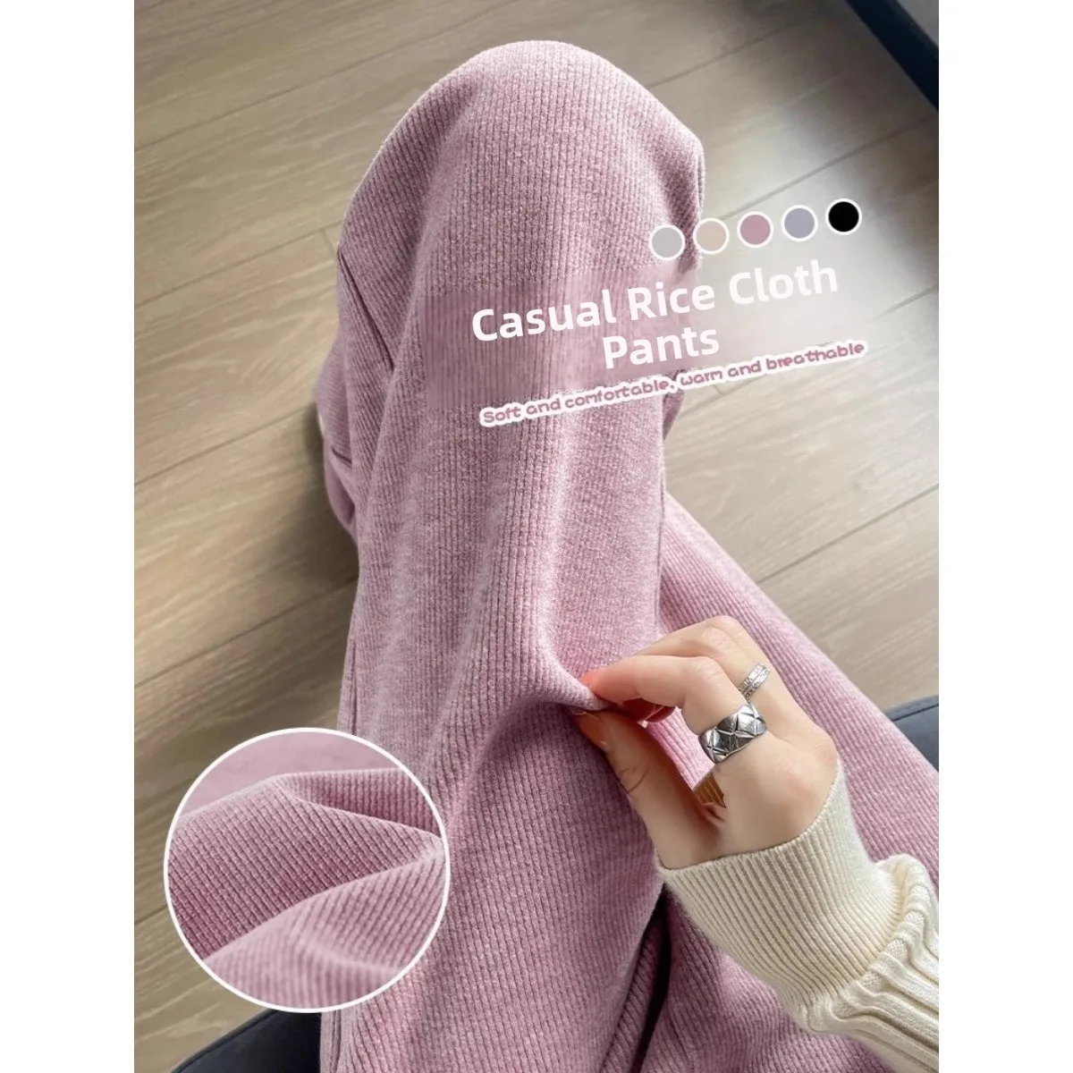 

Autumn Winter plus Size Soft Cozy Snow Niel Casual Pants Men Women New Sle Couple Korean Version Drapey Fce Lined Trousers