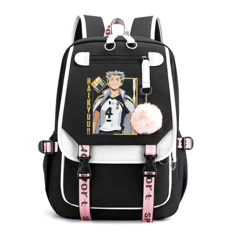 

Hot Anime Kotaro Bokuto Printing Schoolbag Backpack Women Men Girl Travel Bag Teens Daily Backpack Large-Capacity Backpack