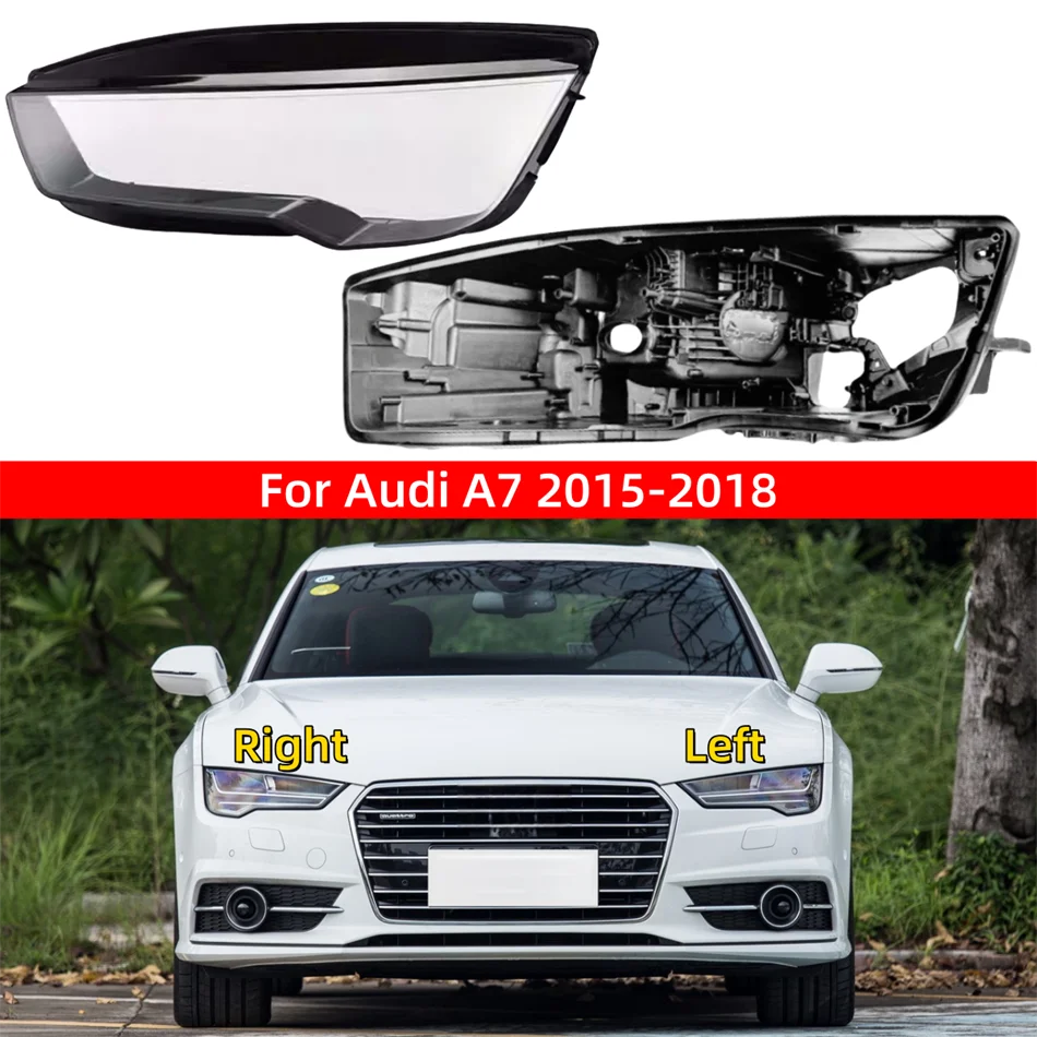 

For AUDI A7 S7 RS7 2015 2016 2017 2018 Car Interior Replacement Parts Headlights Cover Car Lights Bases