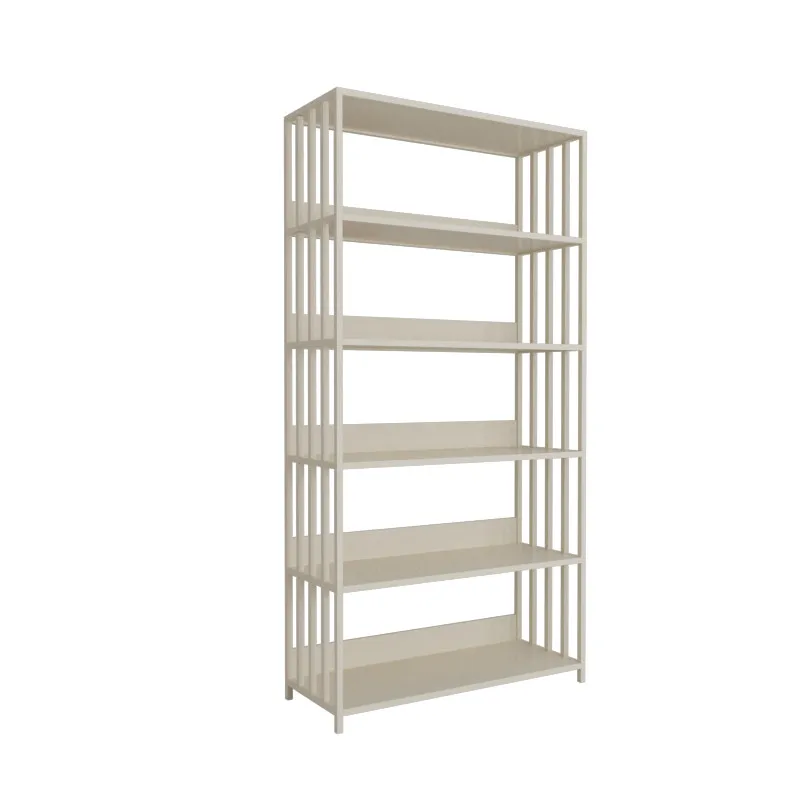 CX simple, wrought iron bookshelf living room against the wall, multi-layer floor creative bookcase