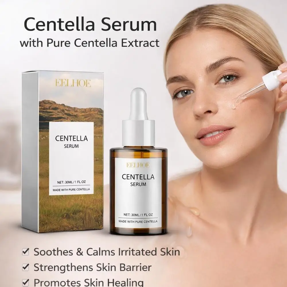 1/2/3Pcs Centella Facial Care Combo Gentle Soothing Makeup Remover Oil Centella Cleanser Centella Serum Set for Sensitive Skin