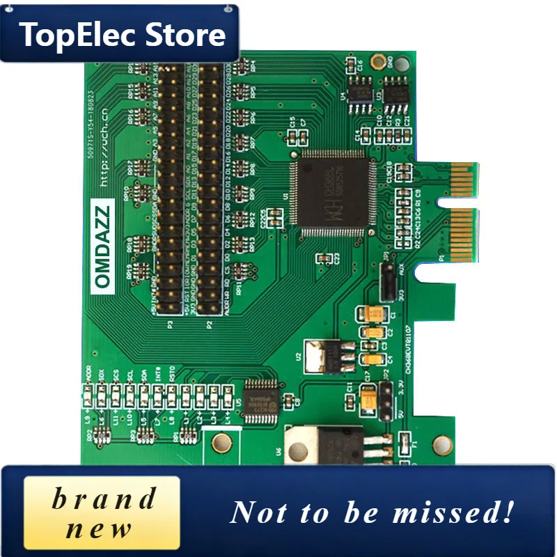 TopElec CH368 PCIE Development Board, PCIe Bus To 32-bit 8-bit Local Bus, Read Or Write IO MEM I2C SPI Flash