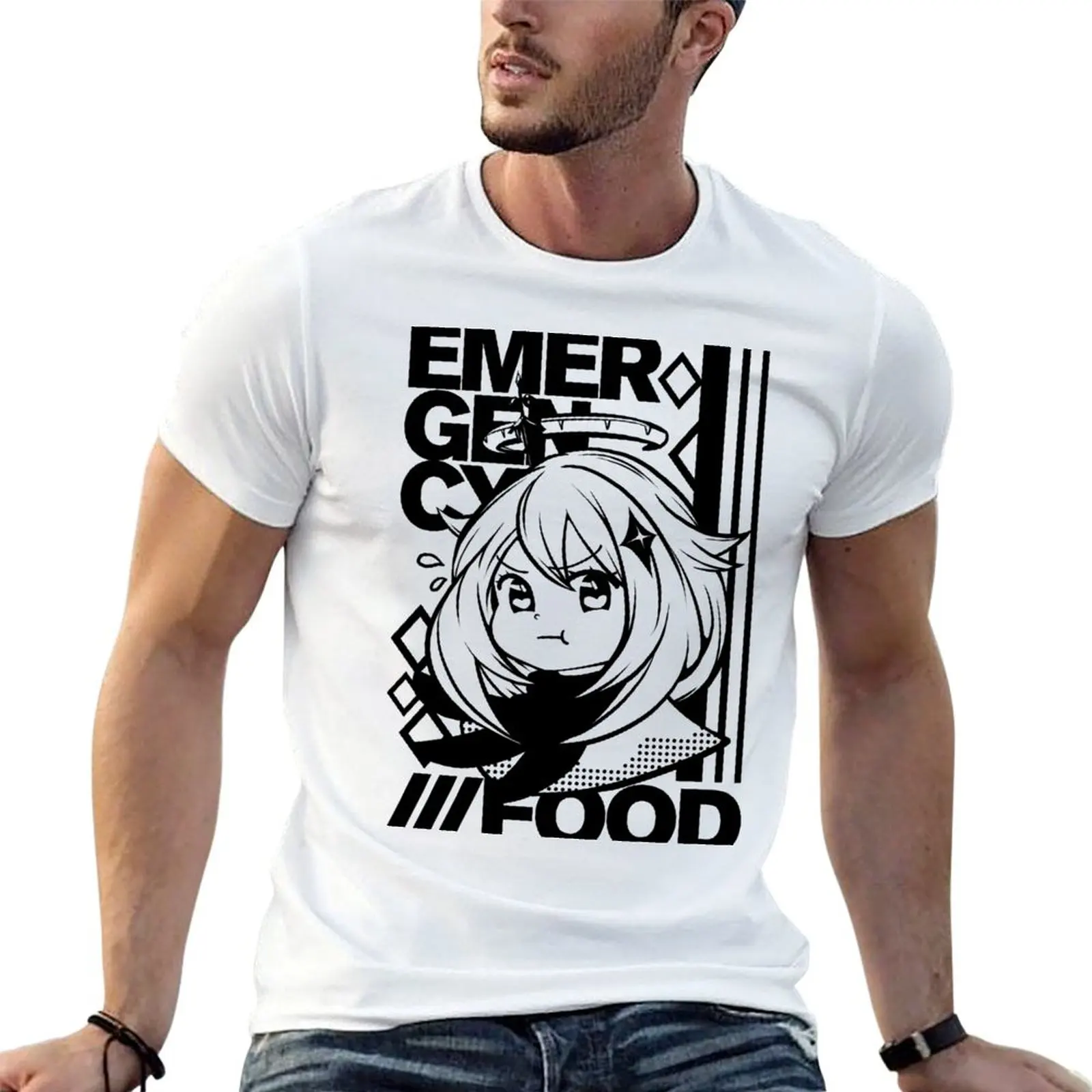 Emergency Food Paimon T-Shirt Casual Daily Outfit T-Shirt