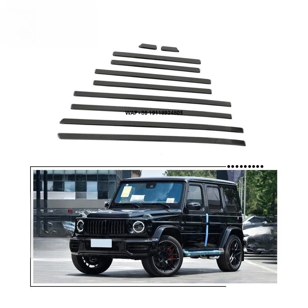 Carbon Fiber Side Molding Trim Sticker for Mercedes G Class W463 G63 G65 G500 2019-2023