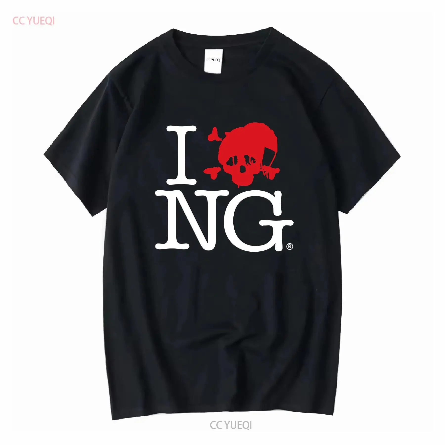 I Love Novagang Heavy Cotton T Shirt Goth Money Nettspend long or short sleeves vintage Washed Versatile homme Comfortable